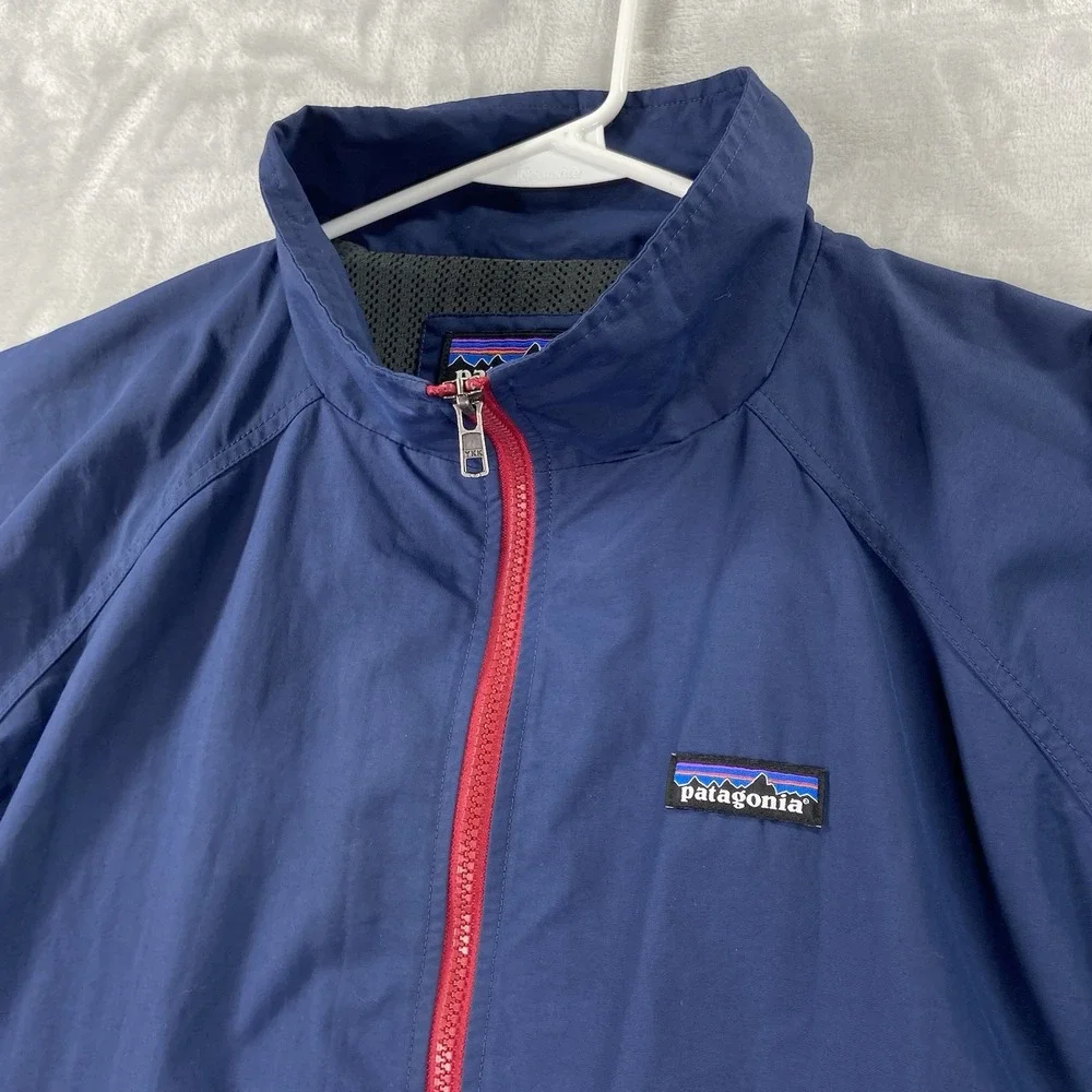 Patagonia Jacket Mens Large Baggies Full Zip Windbreaker DWR Mesh Lined 28150